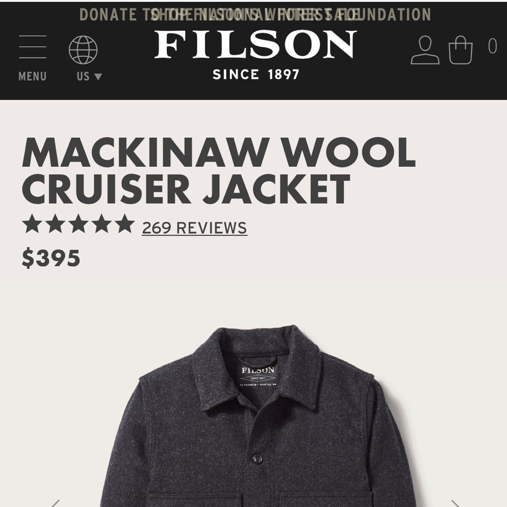 Filson Mackinaw Cruiser Coat